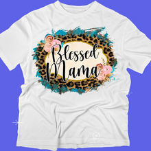 Load image into Gallery viewer, Blessed Mama Custom Made Ladies T Shirt