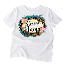 Load image into Gallery viewer, Blessed Mama Custom Made Ladies T Shirt