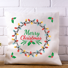 Load image into Gallery viewer, Christmas throw pillow cover, Holiday pillowcase, Couch pillow cover, Custom Christmas chair pillow case.