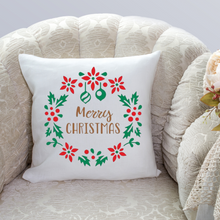 Load image into Gallery viewer, Christmas throw pillow cover, Christmas pillowcase, Couch pillows, Custom pillow case.
