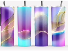 Load image into Gallery viewer, Stainless steel skinny tumbler with lid and straw, Custom tumblers.