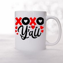 Load image into Gallery viewer, XOXO Y' all Coffee mug, Love mug.