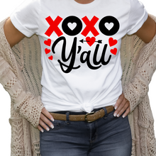 Load image into Gallery viewer, XOXO Y 'all Ladies T shirt, Custom shirt.
