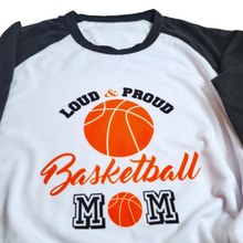 Load image into Gallery viewer, Basketball Mom custom T shirt, Ladies T shirt, Shirt for mom.