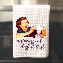 Load image into Gallery viewer, Dish cloth kitchen towel, Vintage tea towel, Gift for home, Retro kitchen towel, Housewarming gift, Kitchen Decor, Hand towel, Gift idea.
