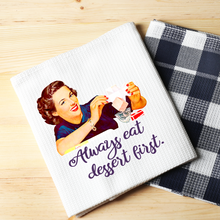 Load image into Gallery viewer, Dish cloth kitchen towel, Vintage tea towel, Gift for home, Retro kitchen towel, Housewarming gift, Kitchen Decor, Hand towel, Gift idea.
