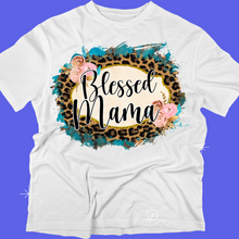 Load image into Gallery viewer, Blessed Mama Custom Made Ladies T Shirt
