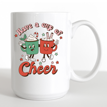 Load image into Gallery viewer, Have a up of cheer coffee mug, Custom ceramic coffee mug, Hot cocoa mug, Holiday mug.
