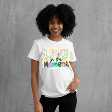 Load image into Gallery viewer, Live in the moment custom made Ladies T shirt
