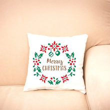 Load image into Gallery viewer, Christmas throw pillow cover, Christmas pillowcase,  Couch pillows, Custom pillow case.
