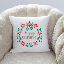 Load image into Gallery viewer, Christmas throw pillow cover, Christmas pillowcase,  Couch pillows, Custom pillow case.
