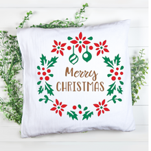 Load image into Gallery viewer, Christmas throw pillow cover, Christmas pillowcase,  Couch pillows, Custom pillow case.
