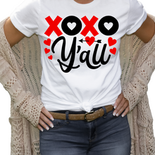 Load image into Gallery viewer, XOXO Y &#39;all Ladies T shirt, Custom shirt.
