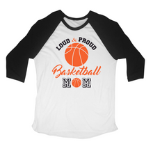 Load image into Gallery viewer, Basketball Mom custom T shirt, Ladies T shirt, Shirt for mom.
